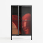Red 3 - Cabinet - Nadia Ryder - Antracite - Clear glass
