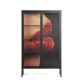 Red 4 - Cabinet - Nadia Ryder - Antracite - Clear glass