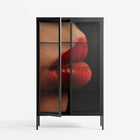 Red 4 - Cabinet - Nadia Ryder - Antracite - Clear glass