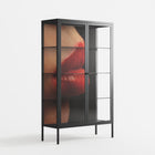 Red 4 - Cabinet - Nadia Ryder - Antracite - Clear glass