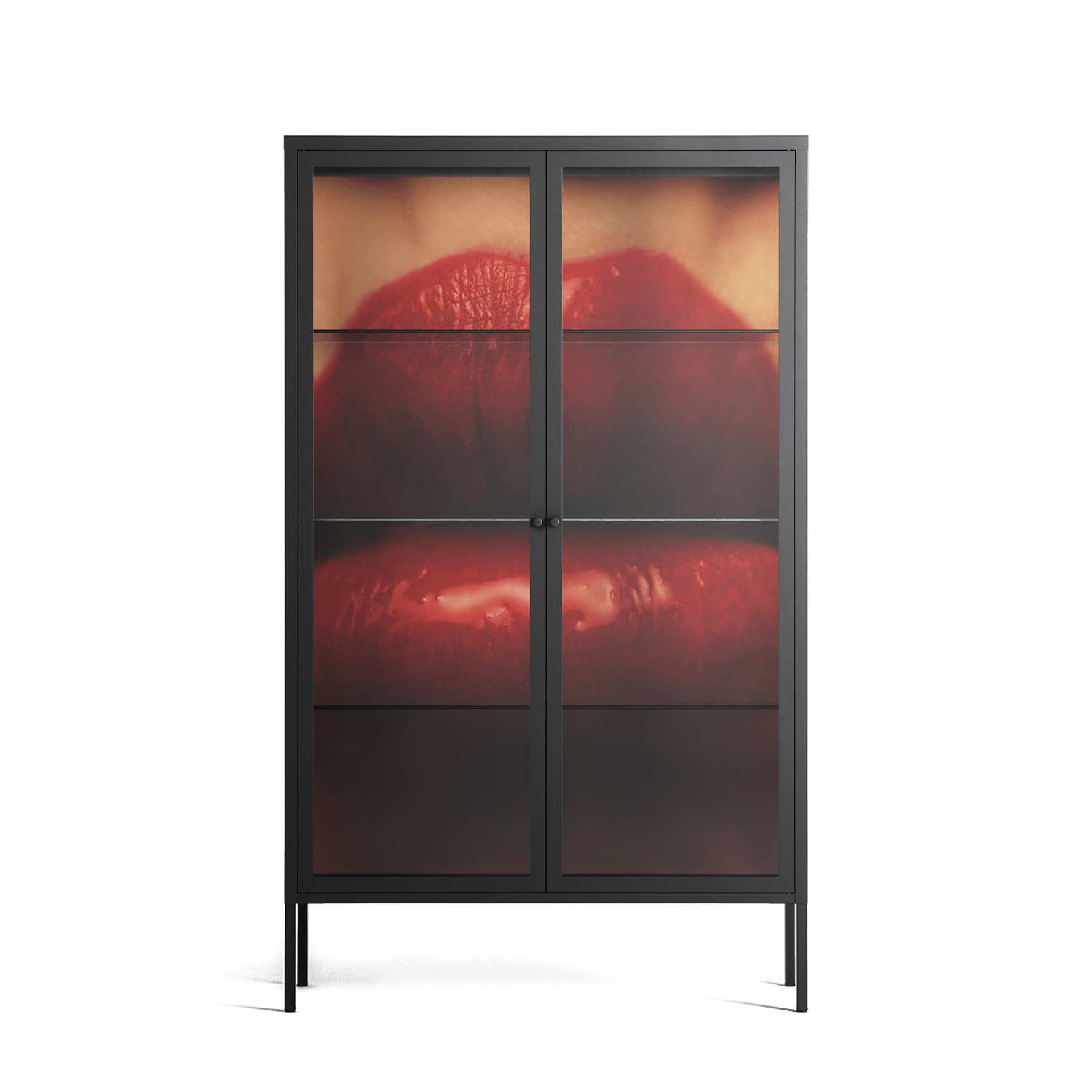 Red - Cabinet - Nadia Ryder - Antracite - Clear glass