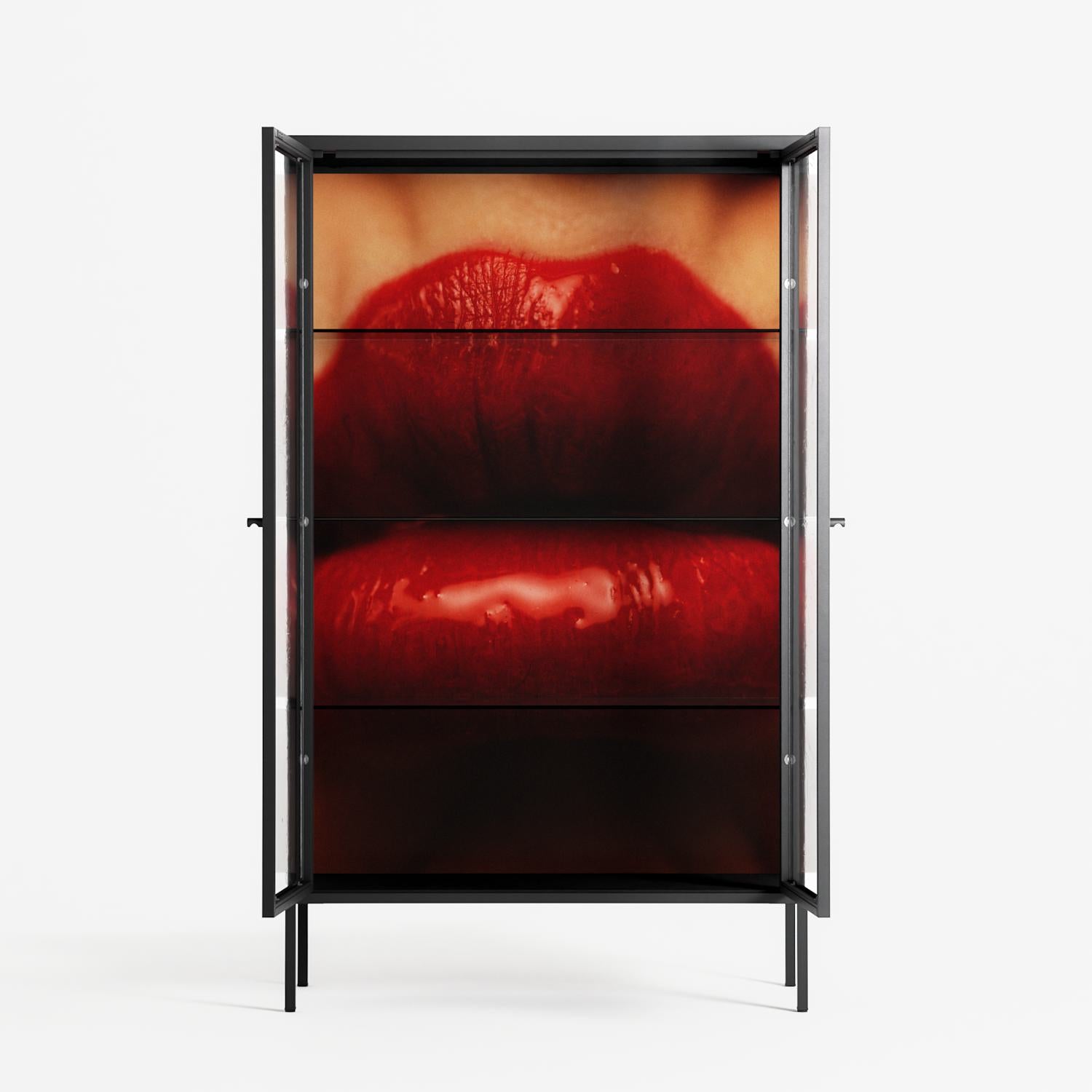 Red - Cabinet - Nadia Ryder - Antracite - Clear glass