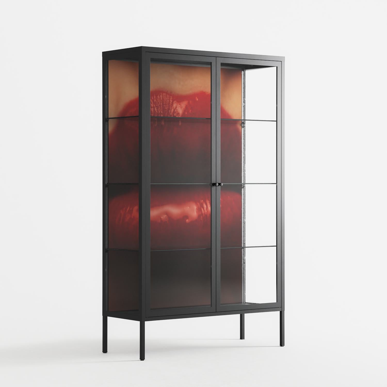 Red - Cabinet - Nadia Ryder - Antracite - Clear glass