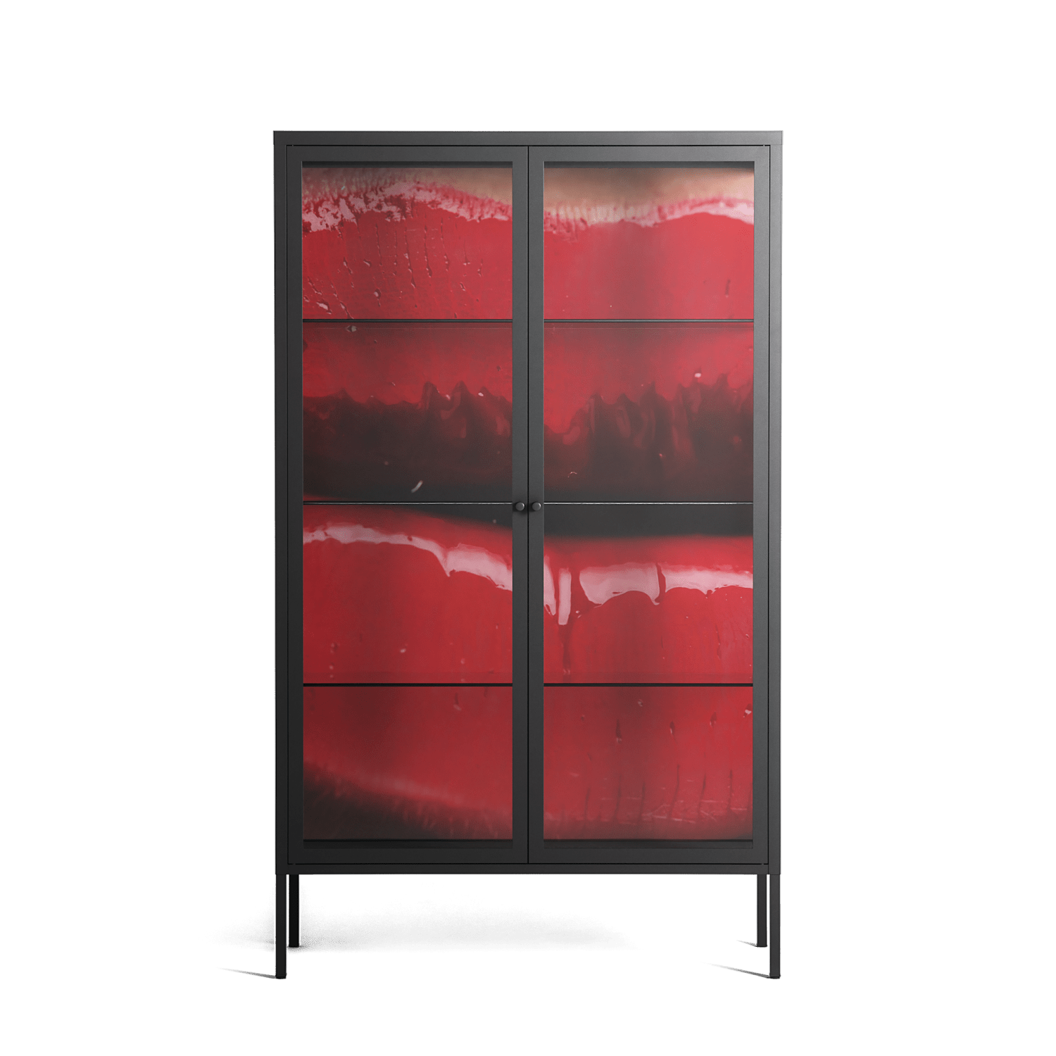 Squish - Cabinet - Nadia Ryder - Antracite - Clear glass