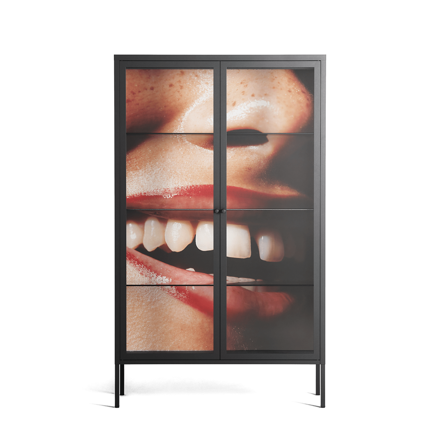 Teeth - Cabinet - Nadia Ryder - Antracite - Clear glass