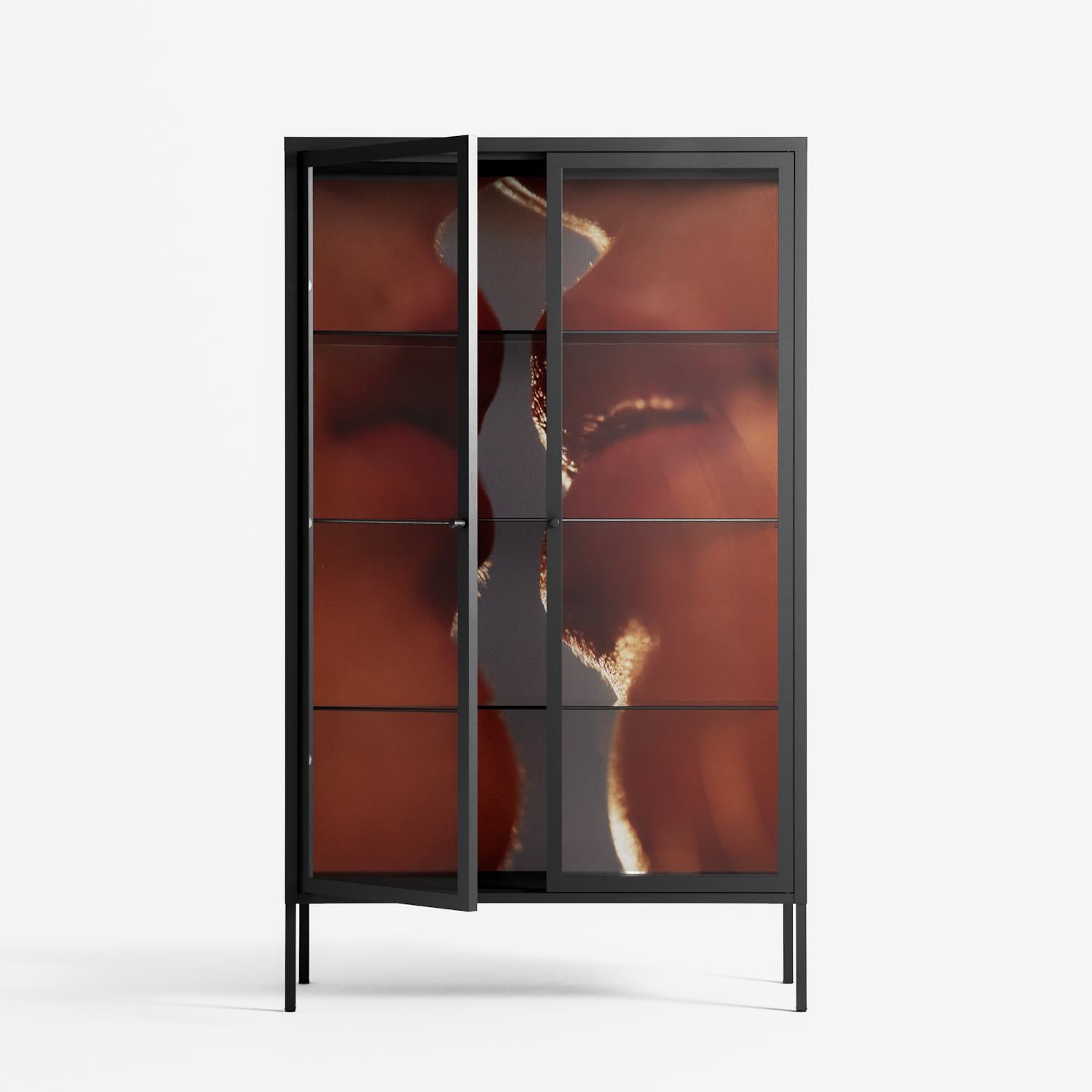 The Art Of Kissing 2 - Cabinet - Nadia Ryder - Antracite - Clear glass