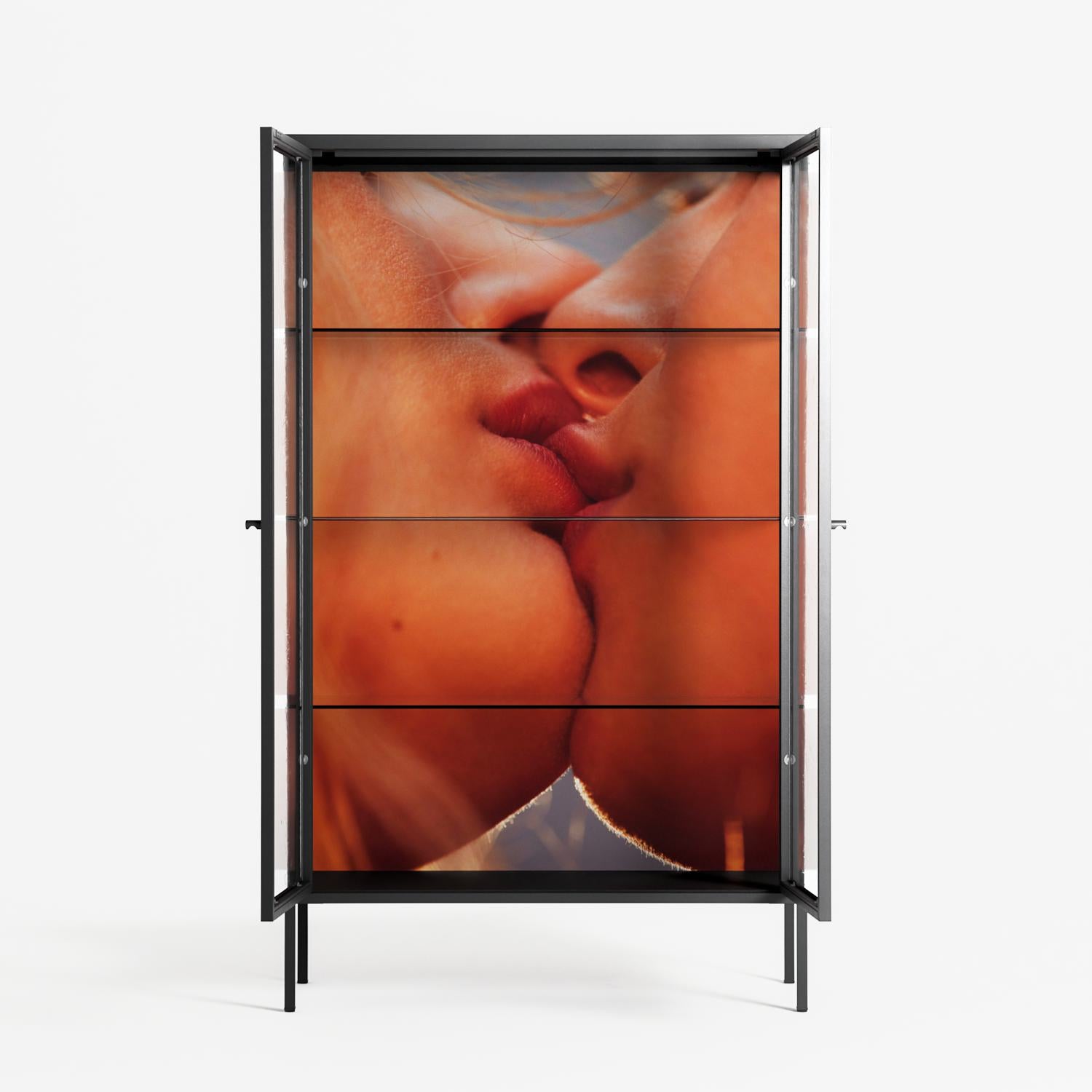 The Art Of Kissing - Cabinet - Nadia Ryder - Antracite - Clear glass