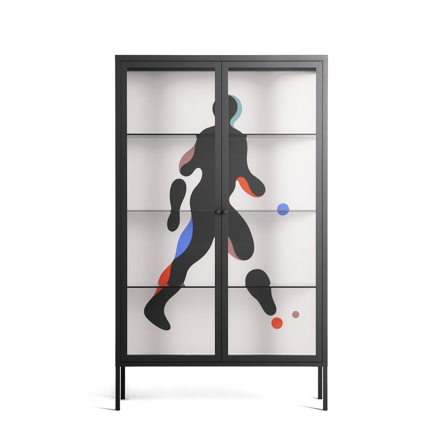 Décomposé - Cabinet - David Vanadia - Antracite - Clear glass