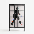 Décomposé - Cabinet - David Vanadia - Antracite - Clear glass