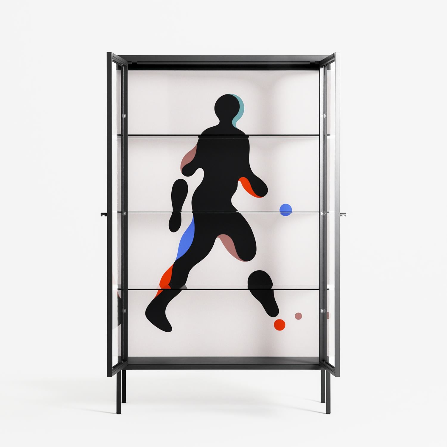 Décomposé - Cabinet - David Vanadia - Antracite - Clear glass