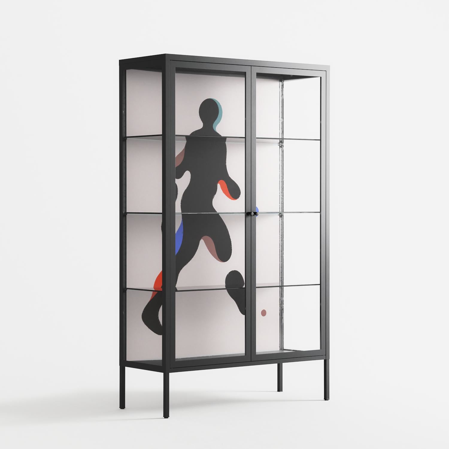 Décomposé - Cabinet - David Vanadia - Antracite - Clear glass