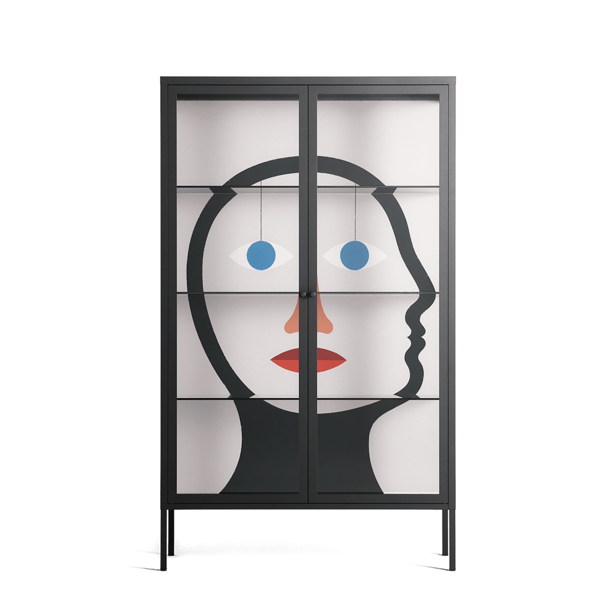 En_Suspend - Cabinet - David Vanadia - Antracite - Clear glass