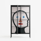 En_Suspend - Cabinet - David Vanadia - Antracite - Clear glass