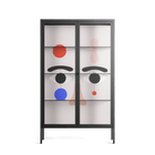 Équilibré - Cabinet - David Vanadia - Antracite - Clear glass