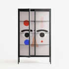 Équilibré - Cabinet - David Vanadia - Antracite - Clear glass