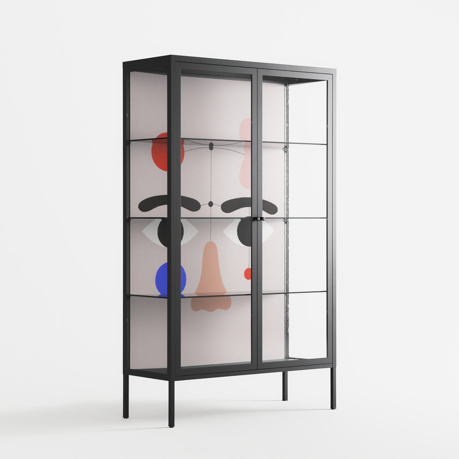 Équilibré - Cabinet - David Vanadia - Antracite - Clear glass