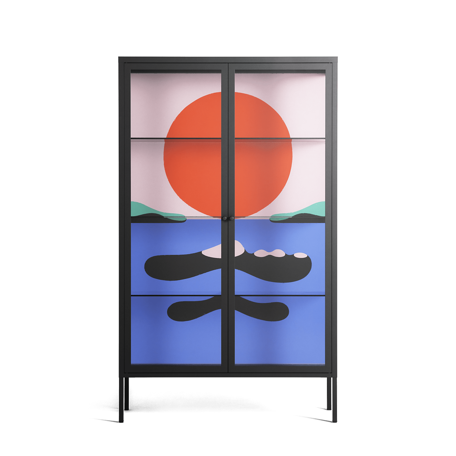 Immergé - Cabinet - David Vanadia - Antracite - Clear glass