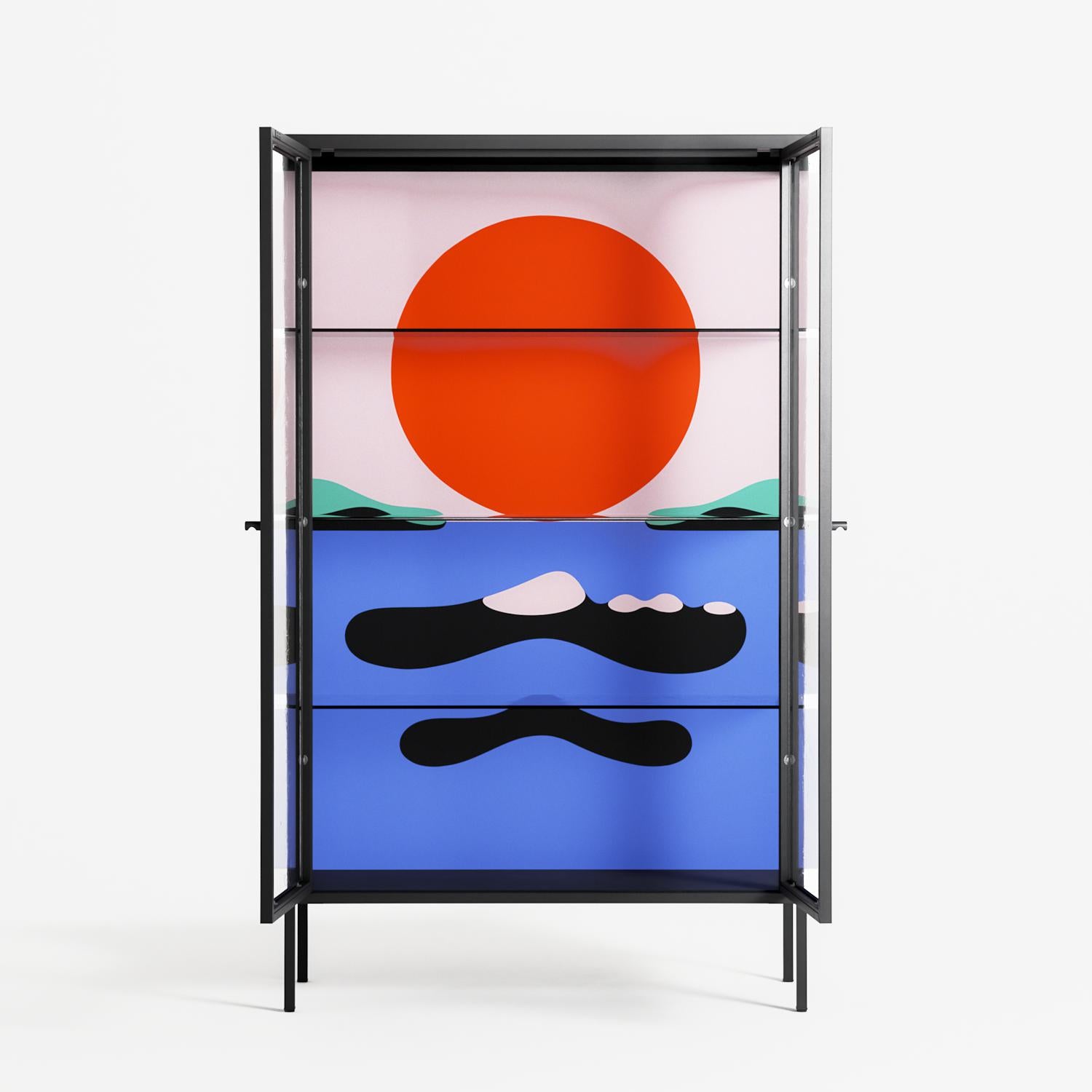 Immergé - Cabinet - David Vanadia - Antracite - Clear glass