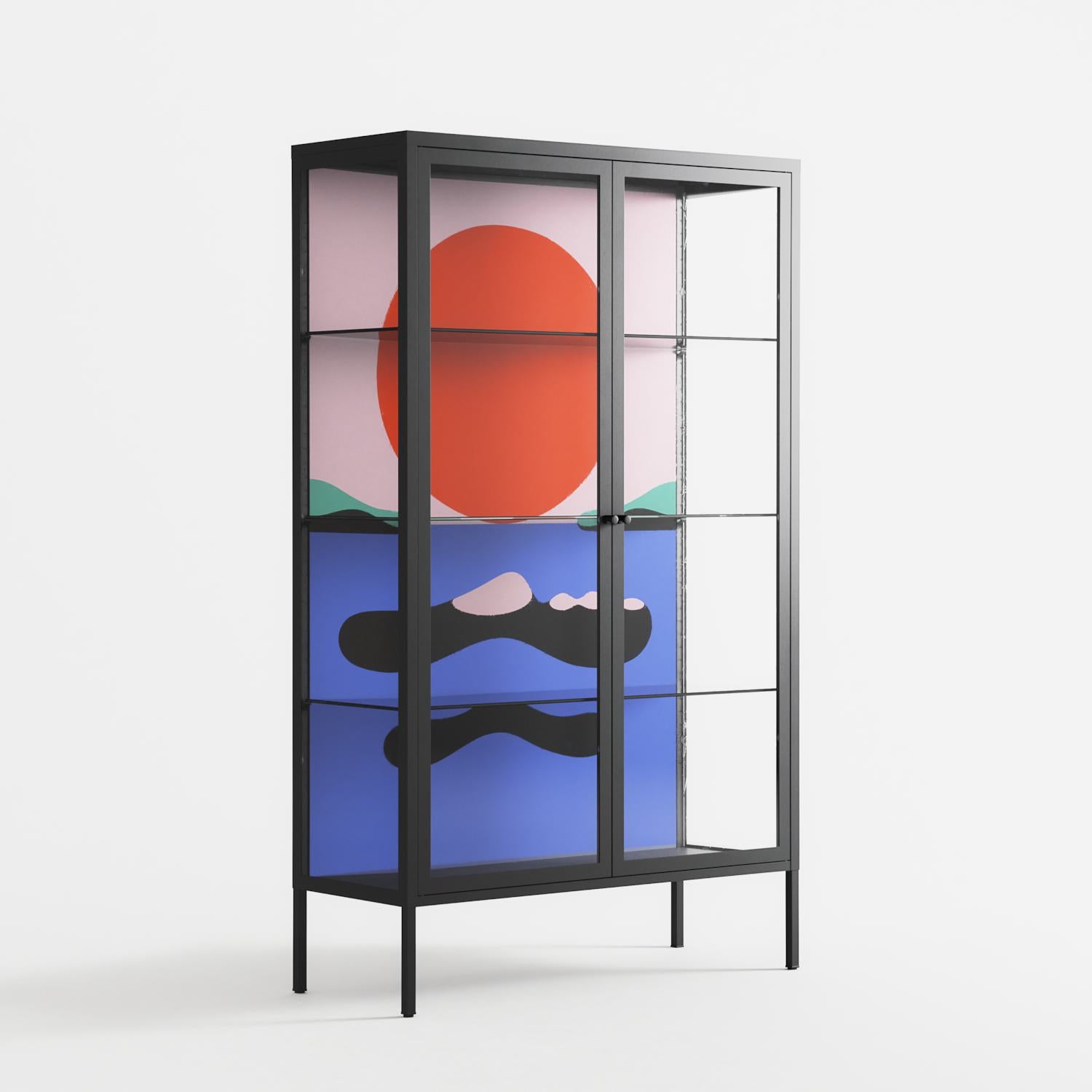 Immergé - Cabinet - David Vanadia - Antracite - Clear glass