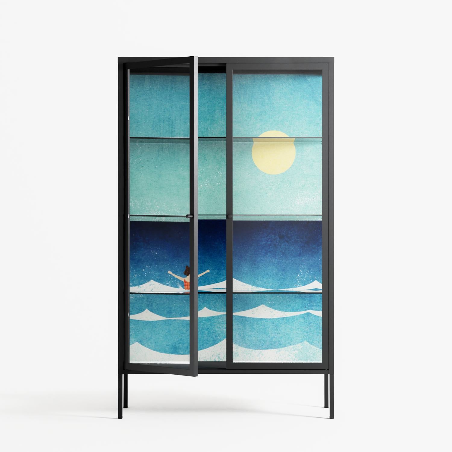 Sea Swim - Cabinet - Henry Rivers - Antracite - Clear glass