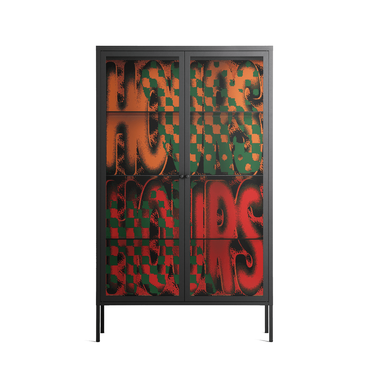 Hours - Cabinet - Oluwasheyi Adebayo - Antracite - Clear glass