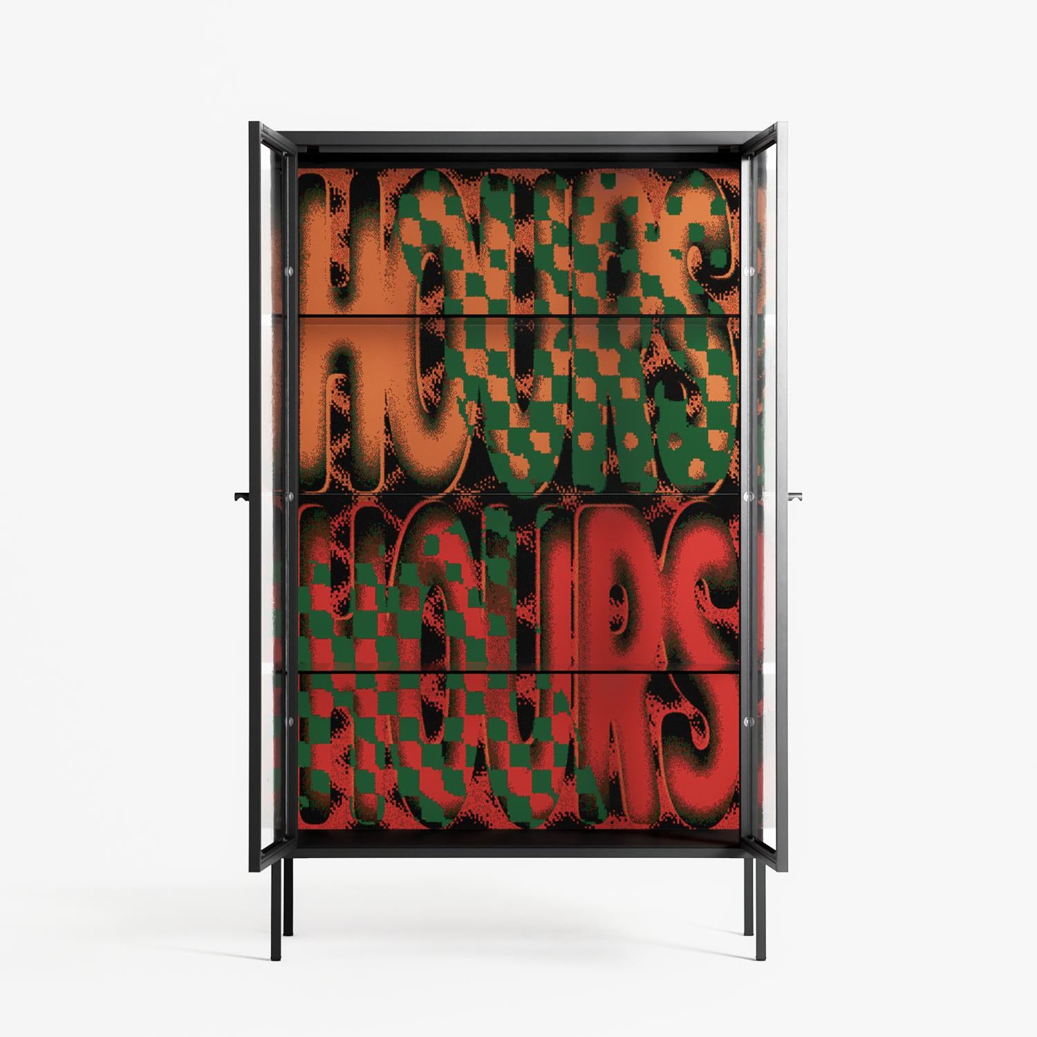 Hours - Cabinet - Oluwasheyi Adebayo - Antracite - Clear glass