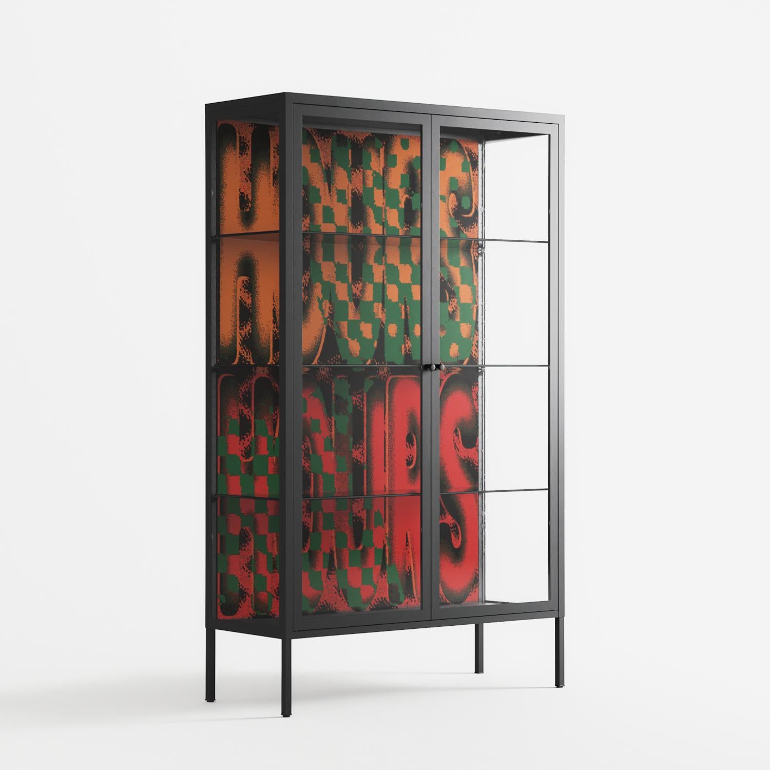 Hours - Cabinet - Oluwasheyi Adebayo - Antracite - Clear glass
