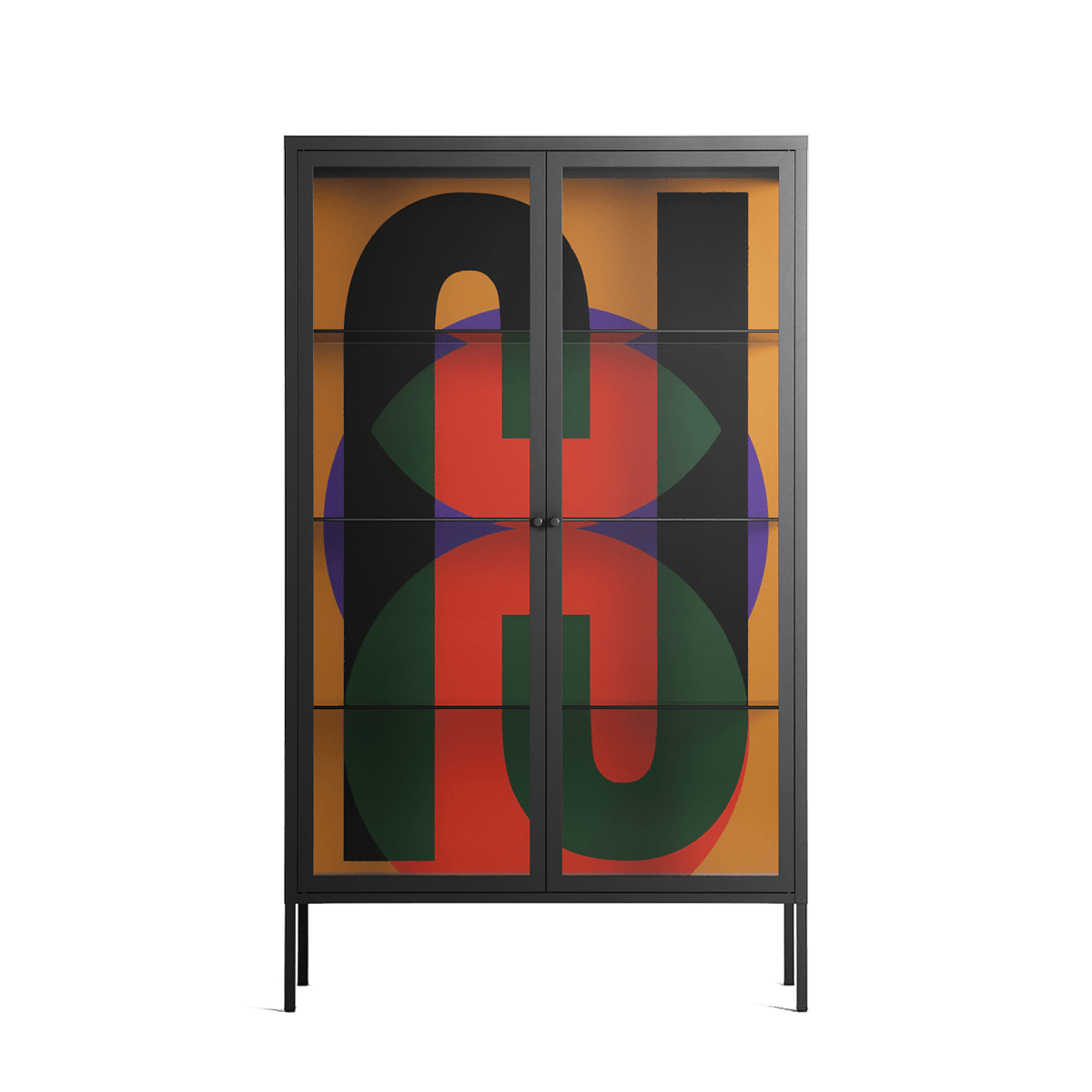 JJ - Cabinet - Oluwasheyi Adebayo - Antracite - Clear glass