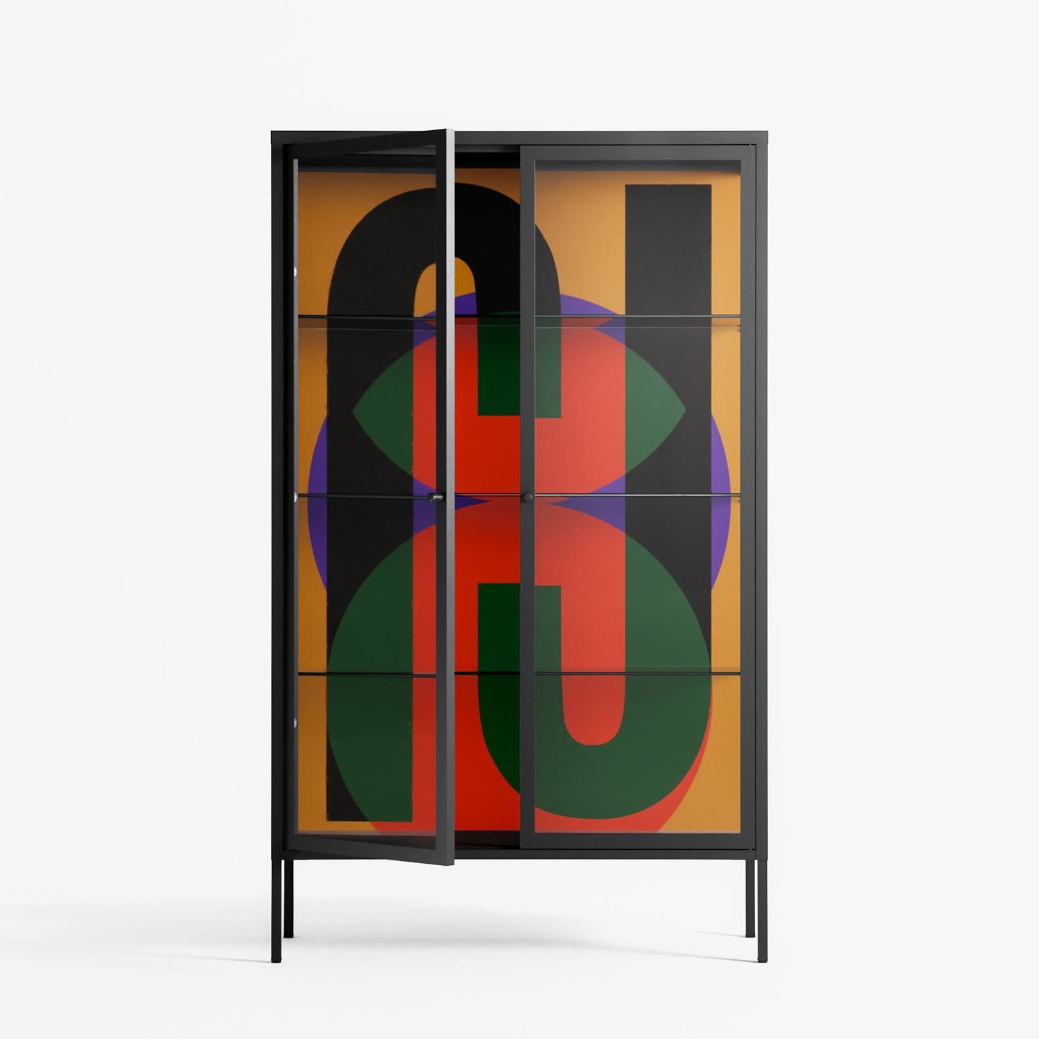 JJ - Cabinet - Oluwasheyi Adebayo - Antracite - Clear glass