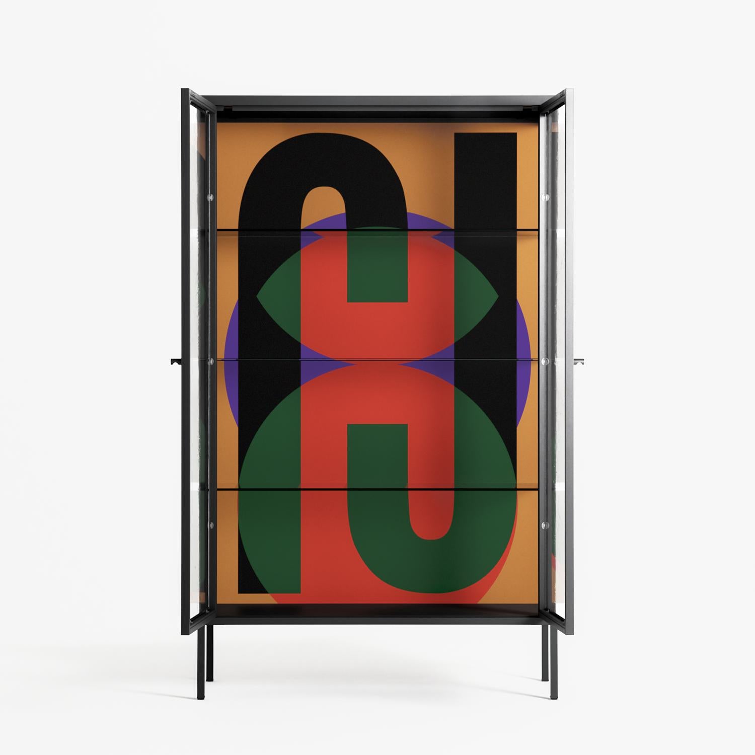 JJ - Cabinet - Oluwasheyi Adebayo - Antracite - Clear glass
