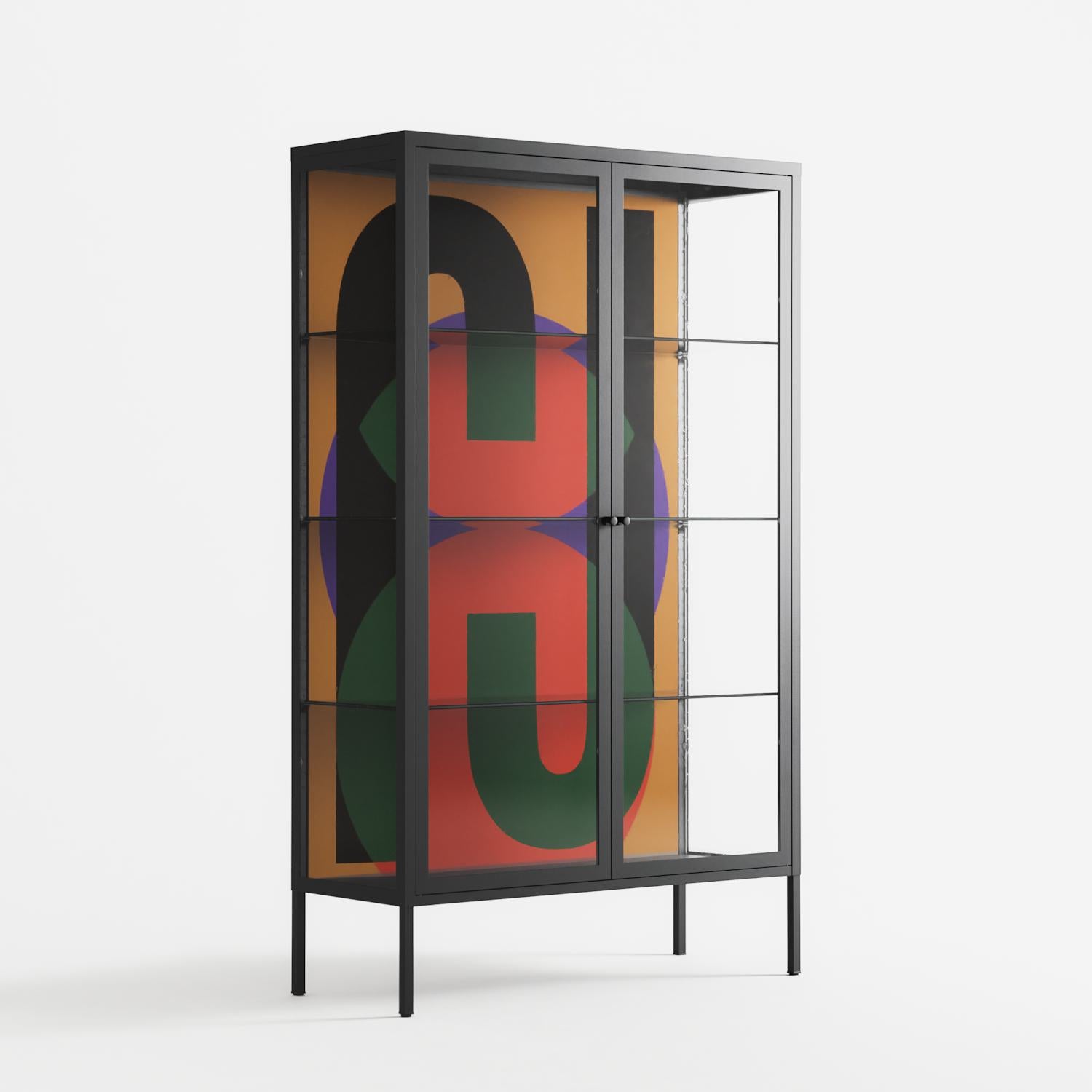 JJ - Cabinet - Oluwasheyi Adebayo - Antracite - Clear glass