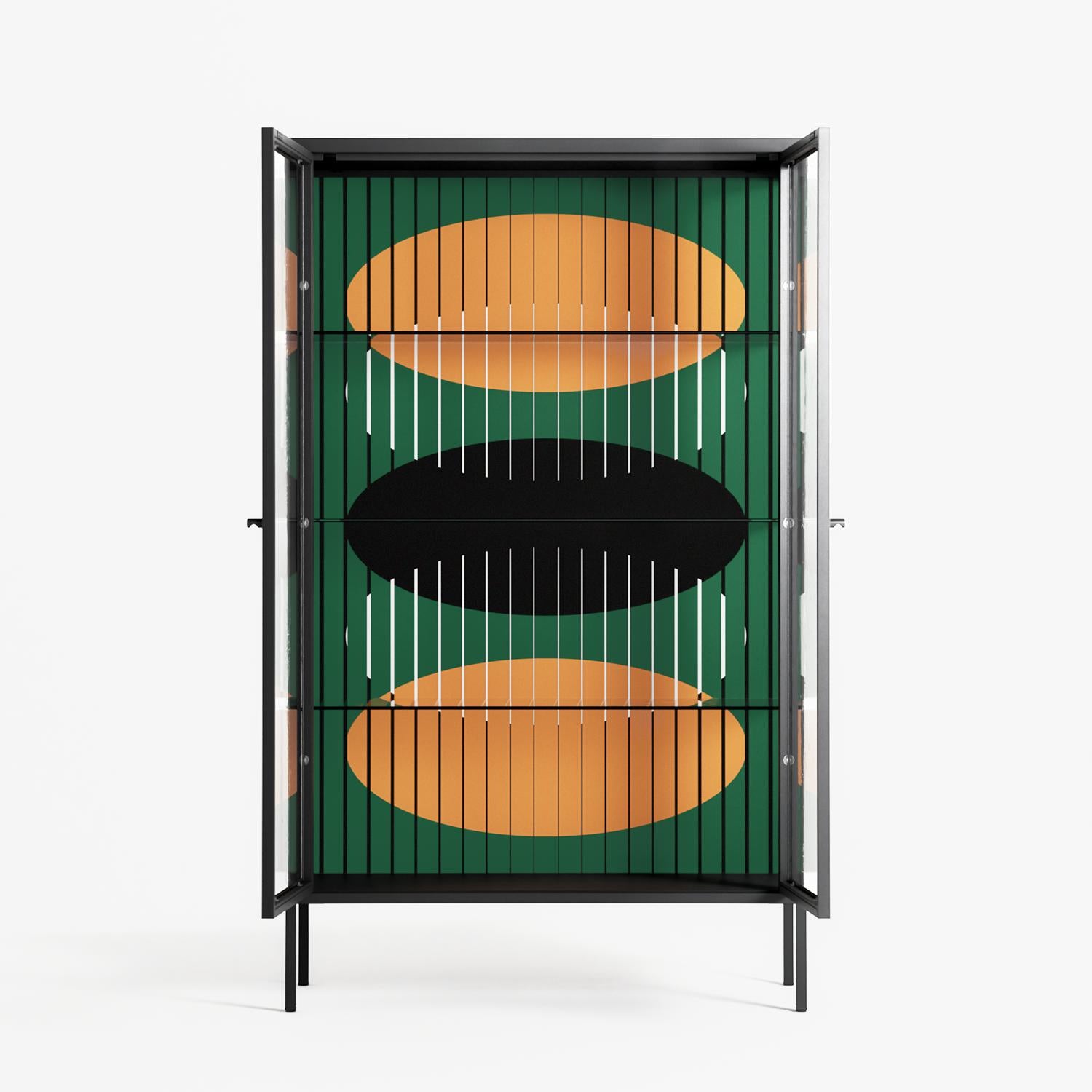 Soul Split - Cabinet - Oluwasheyi Adebayo - Antracite - Clear glass