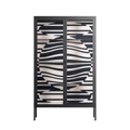 Wave Lens - Cabinet - Oluwasheyi Adebayo - Antracite - Clear glass