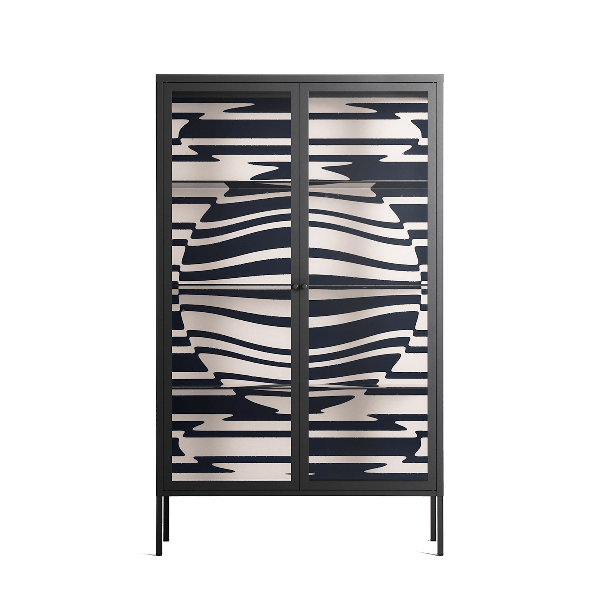 Wave Lens - Cabinet - Oluwasheyi Adebayo - Antracite - Clear glass
