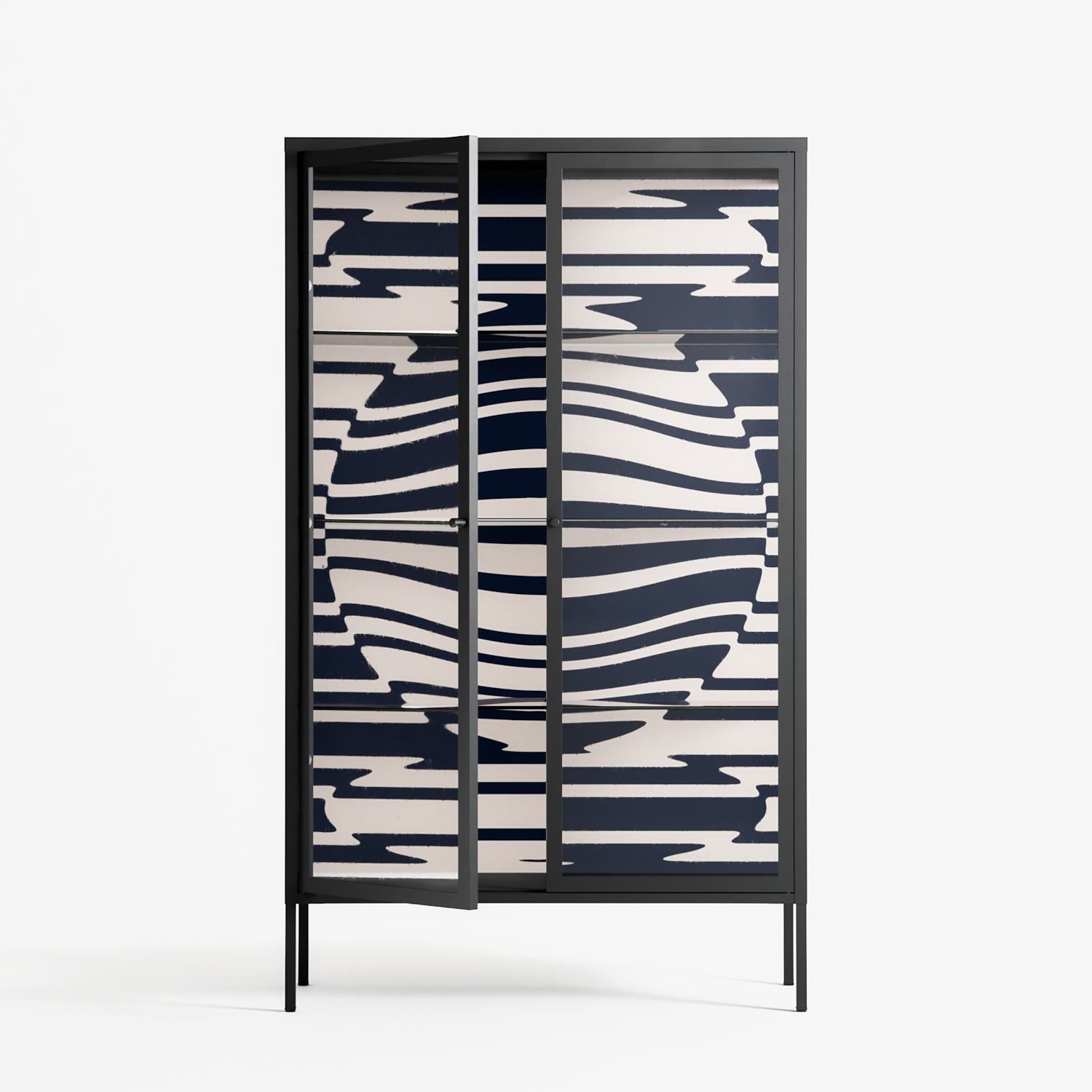 Wave Lens - Cabinet - Oluwasheyi Adebayo - Antracite - Clear glass