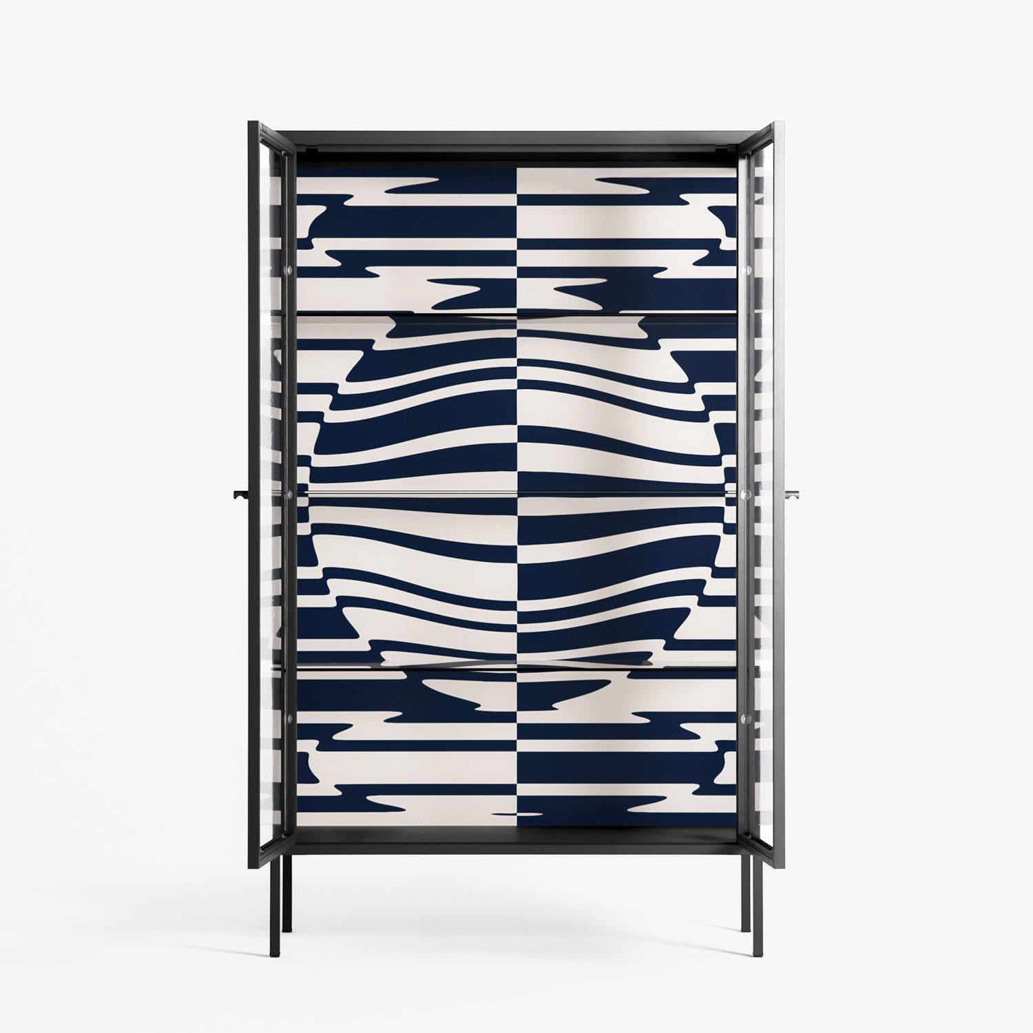 Wave Lens - Cabinet - Oluwasheyi Adebayo - Antracite - Clear glass