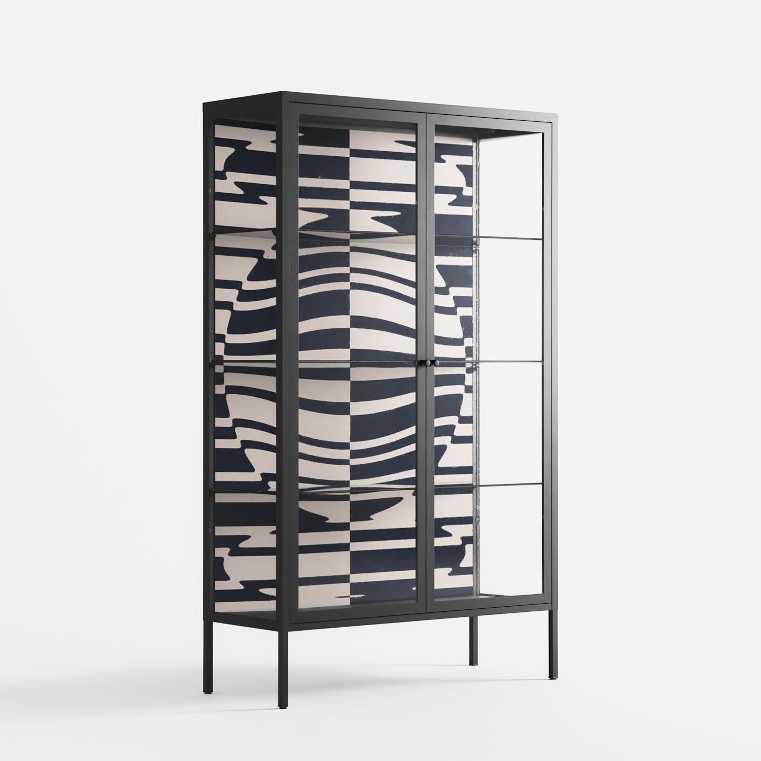 Wave Lens - Cabinet - Oluwasheyi Adebayo - Antracite - Clear glass