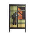 Anonymous Reader - Cabinet - Kristin Eriksson - Antracite - Clear glass