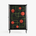 Floral Pipes - Cabinet - Kristin Eriksson - Antracite - Clear glass