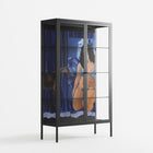 Blue Velvet - Cabinet - Sophie Goudman-Peachey - Antracite - Clear glass