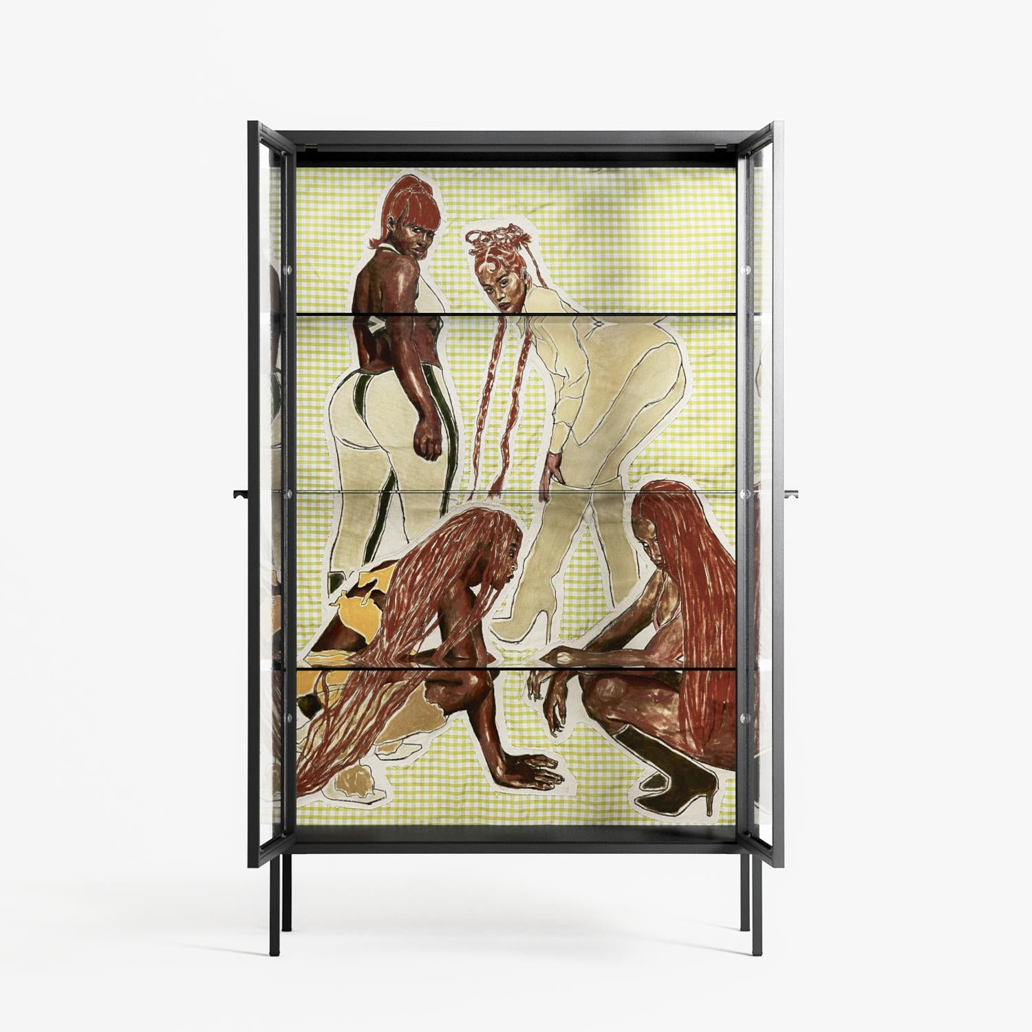 Can You Face It - Cabinet - Sophie Goudman-Peachey - Antracite - Clear glass