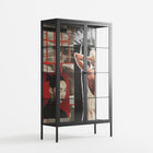 Where We Belong - Cabinet - Sophie Goudman-Peachey - Antracite - Clear glass