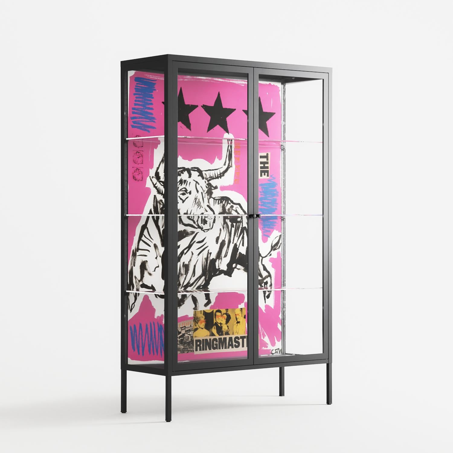 The Ringmaster - Cabinet - Caitlin Flood-Molyneux - Antracite - Clear glass