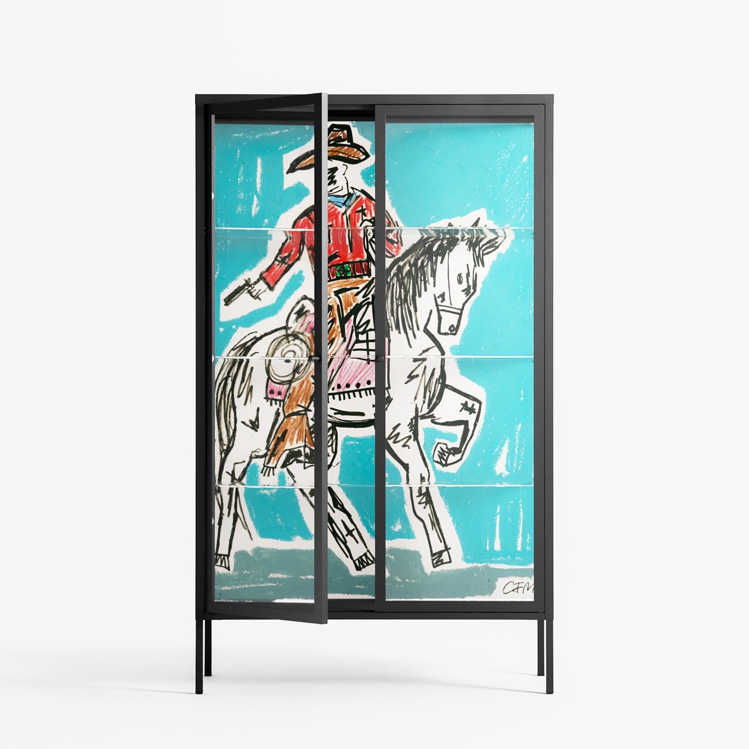 Rush - Cabinet - Caitlin Flood-Molyneux - Antracite - Clear glass