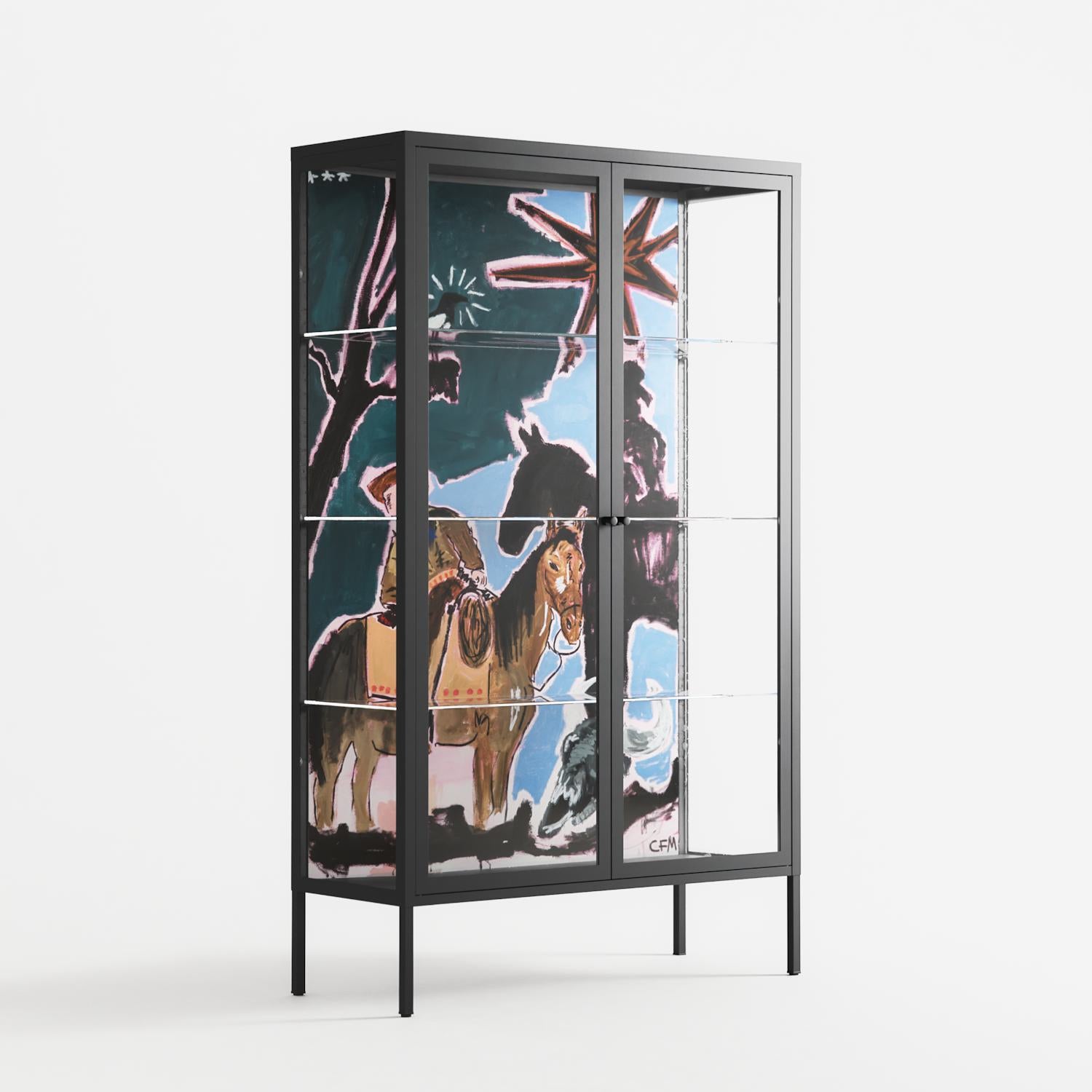 Hidden Sorrow - Cabinet - Caitlin Flood-Molyneux - Antracite - Clear glass