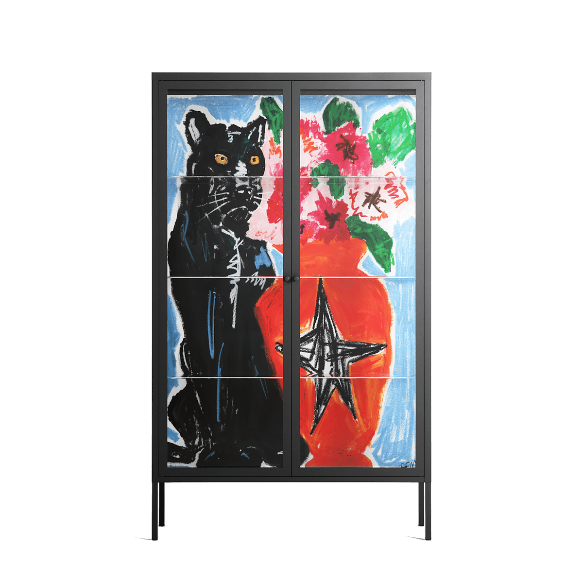 Guardian - Cabinet - Caitlin Flood-Molyneux - Antracite - Clear glass