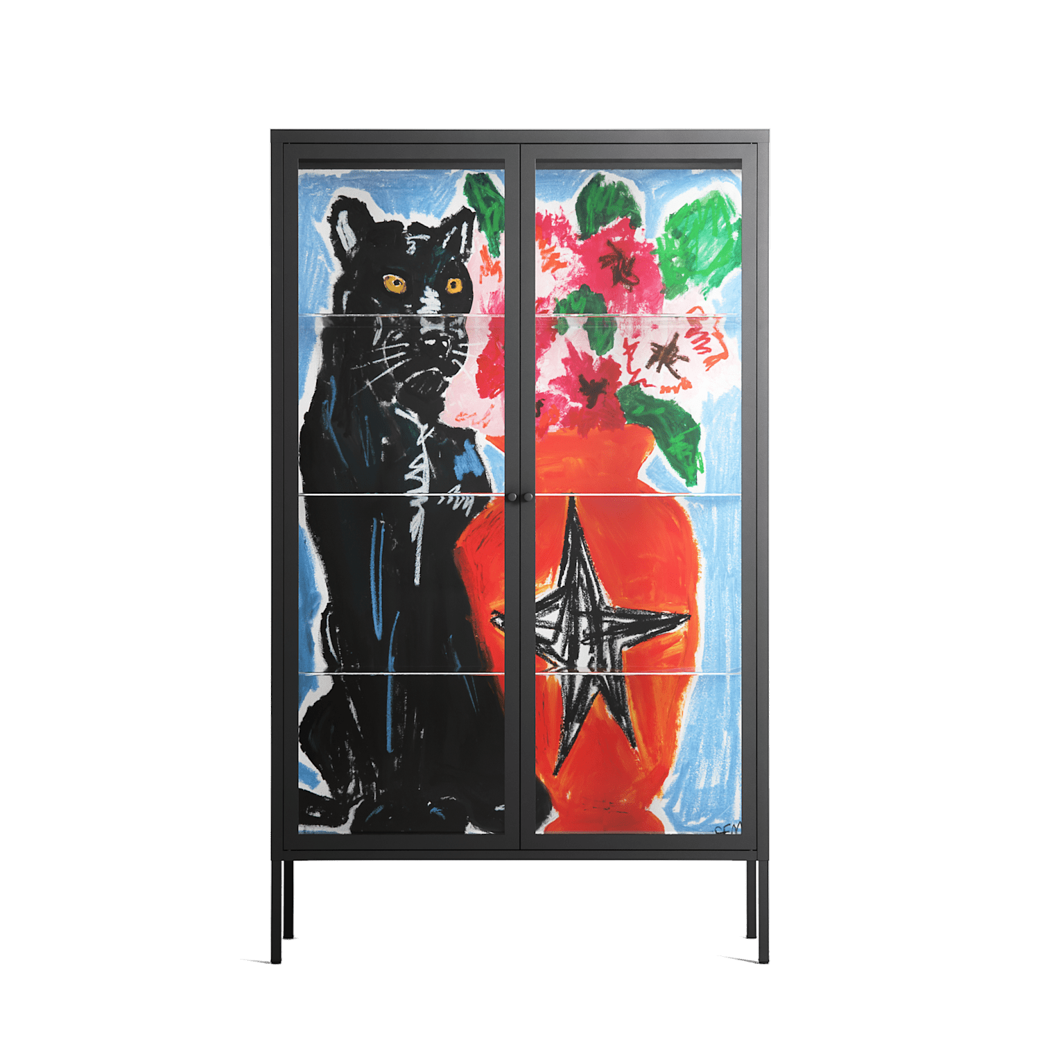 Guardian - Cabinet - Caitlin Flood-Molyneux - Antracite - Clear glass