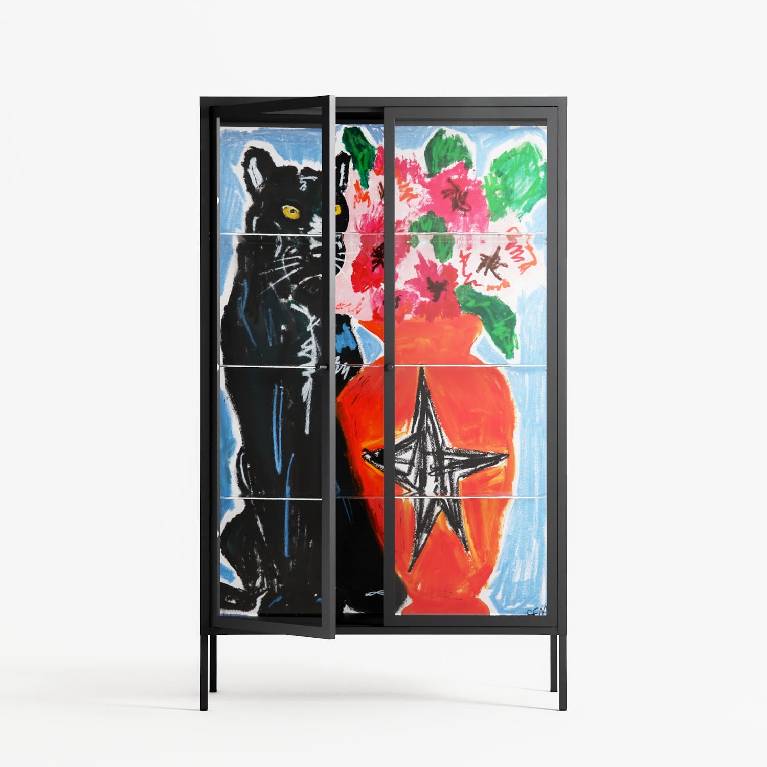 Guardian - Cabinet - Caitlin Flood-Molyneux - Antracite - Clear glass