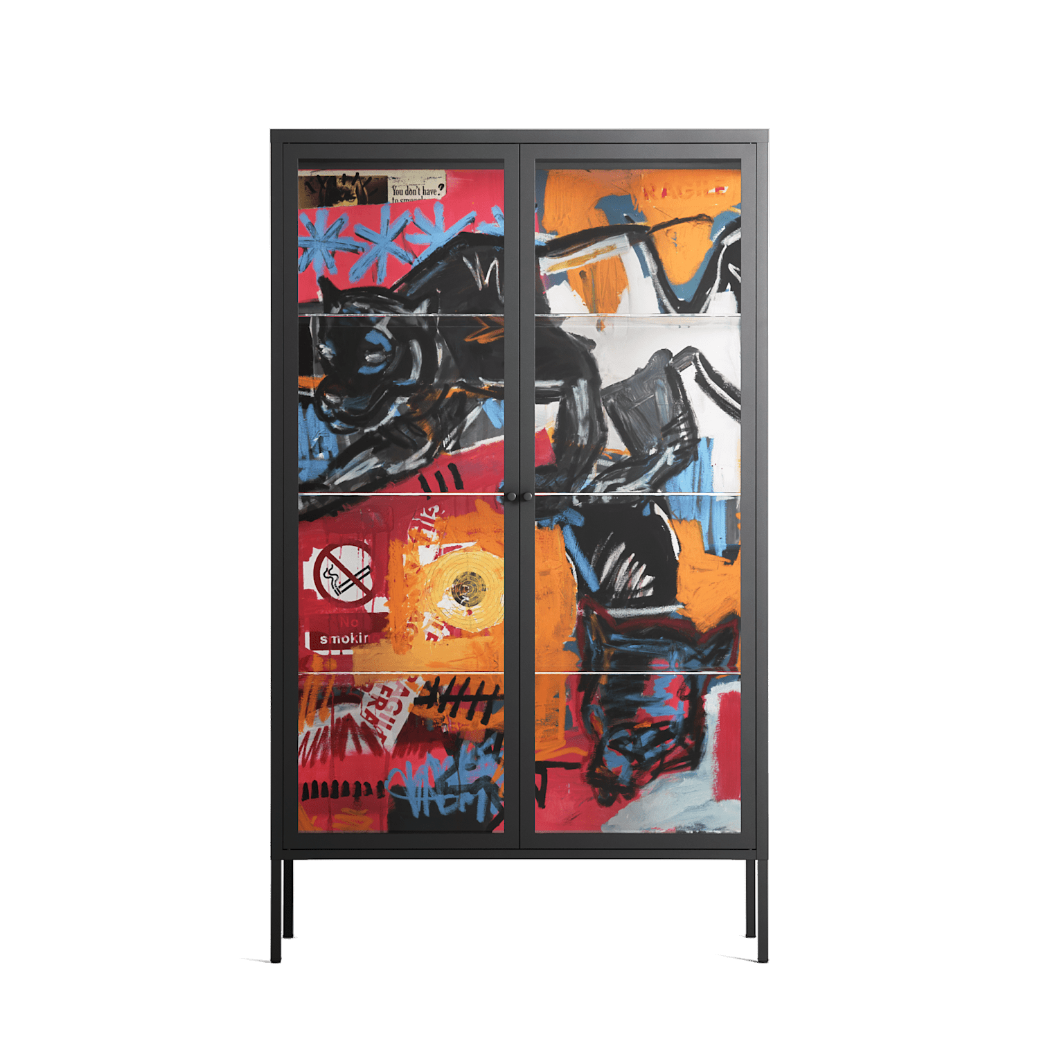 Ambush - Cabinet - Caitlin Flood-Molyneux - Antracite - Clear glass