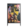 Deadlock - Cabinet - Caitlin Flood-Molyneux - Antracite - Clear glass